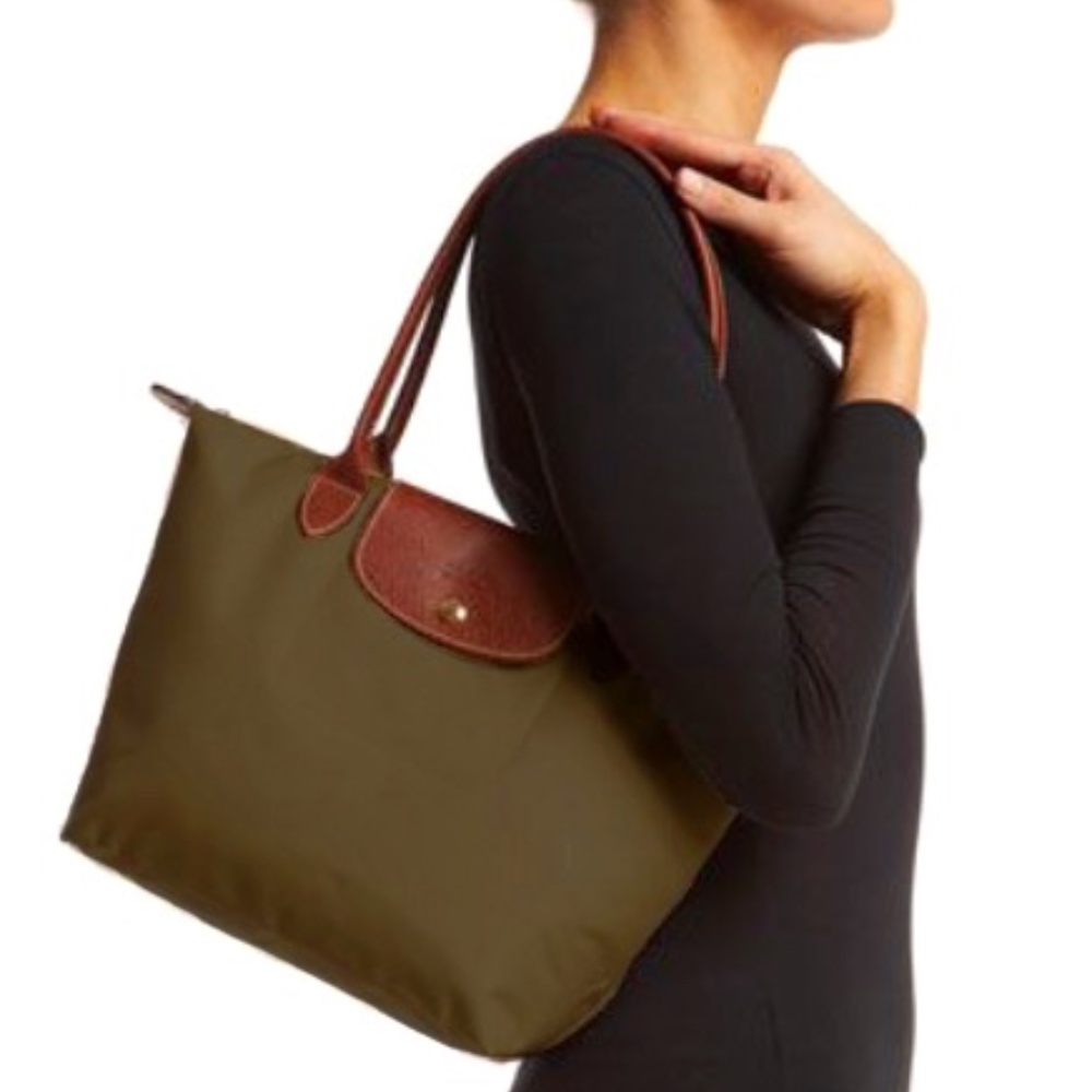 LONGCHAMP Le Pliage Shoulder Bag Small Olive Green